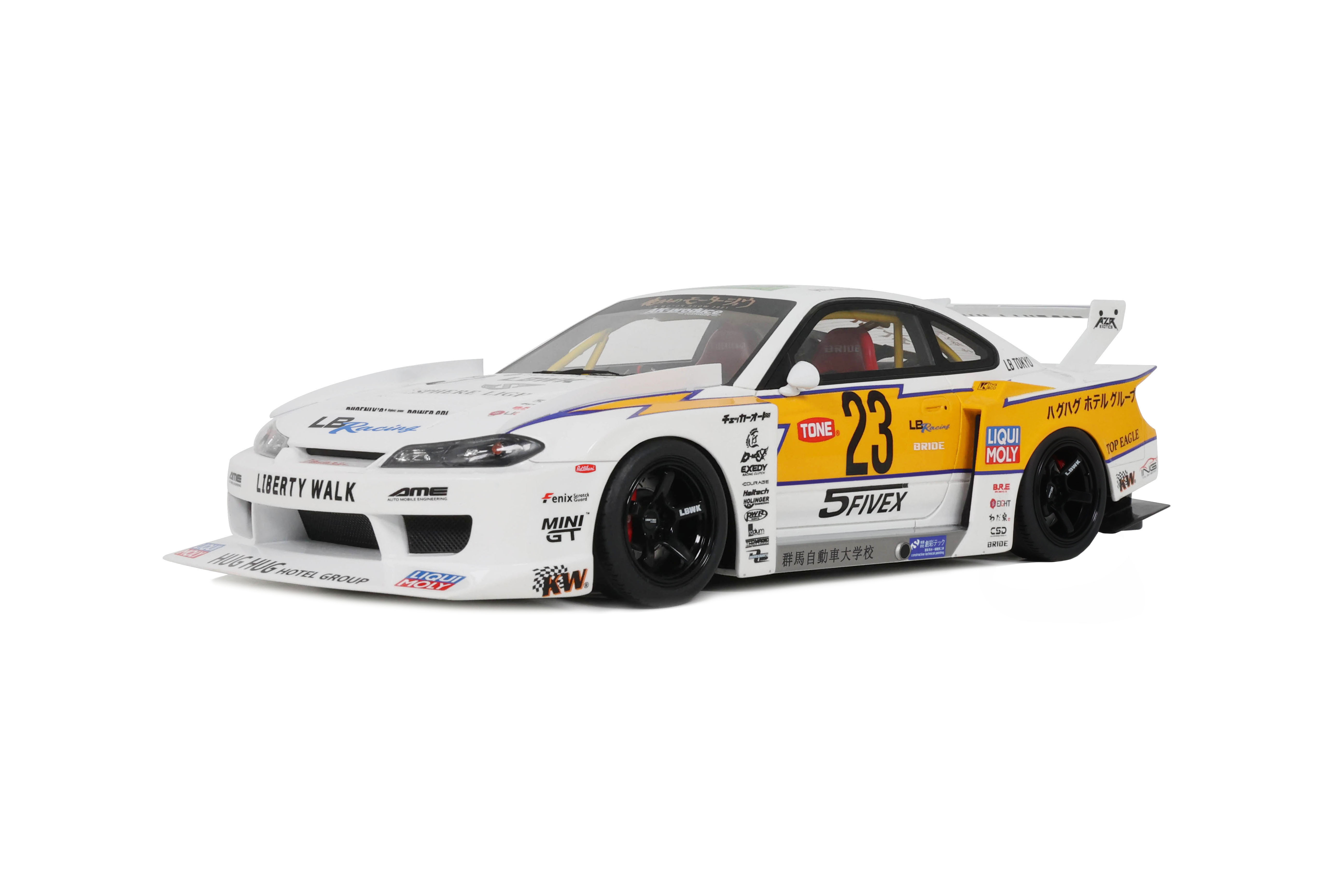 Nissan Silvia S15 LB Super Silhouette 2021 Wit - 1:18